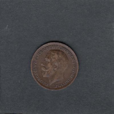 Beschrijving: 1 Farthing  GEORGIUS V 